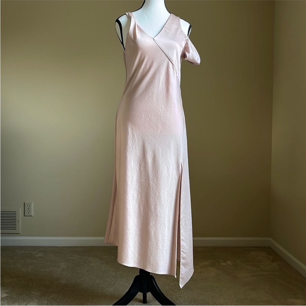 NWOT - Topshop - Pink Asymmetrical Twisted Strap Dress - US 6 / UK 10